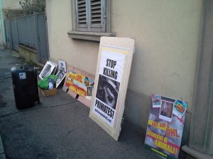 Protesta DHL a Prato